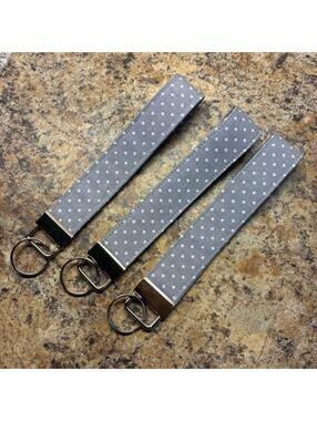 Handmade Cotton Wristlet Key Fob